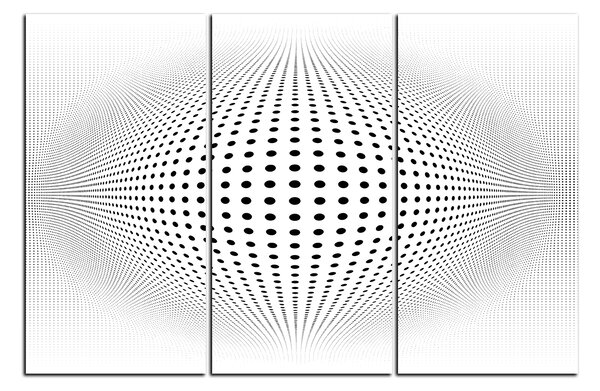 Obraz na plátně - Abstraktní geometrická sfera 1218B (150x100 cm)