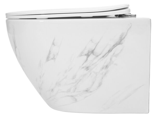 WC mísa bez splachovacího okruhu Rea Carlos Nature Marble