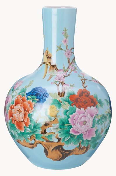 Ručně malovaná porcelánová váza Ball