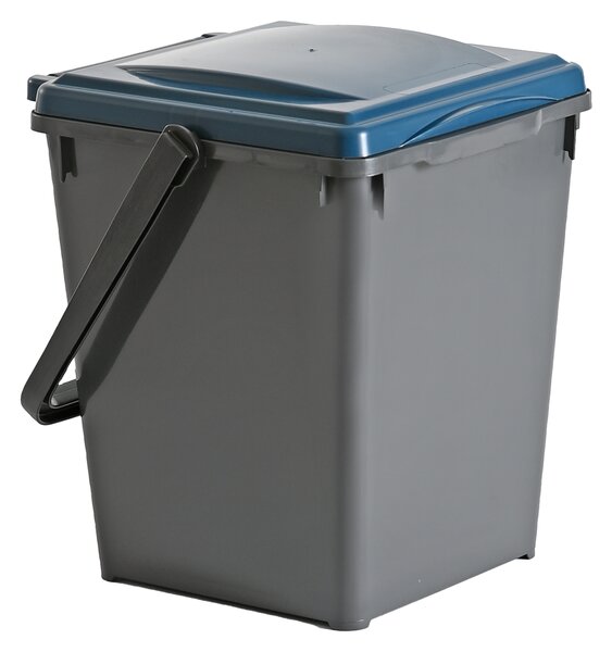 Třídící koš ECOLINE 20l šedá + modré víko