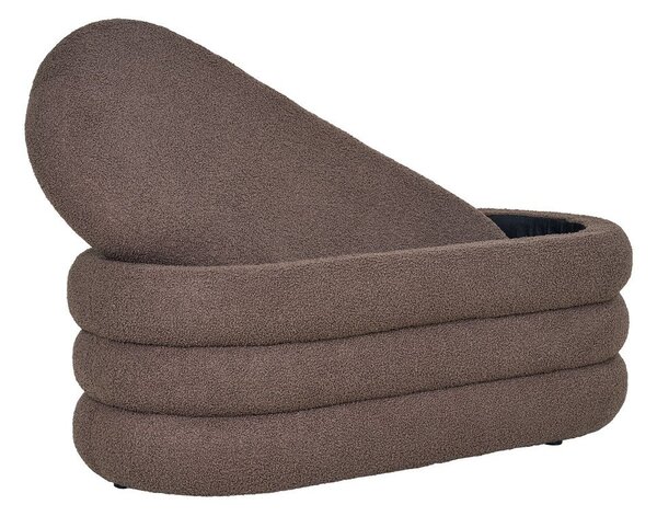 Hnědá lavice z textilie bouclé Dartford – House Nordic