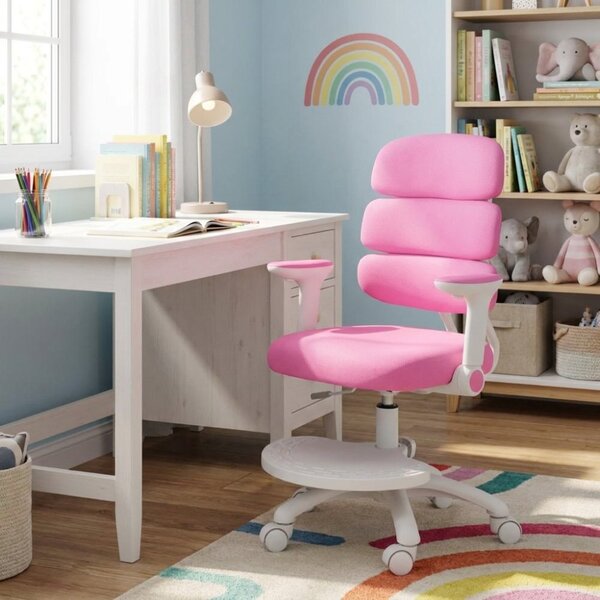 Dětská rostoucí židle Neoseat KIDDY THREE — látka, pratelný potah, tmavě růžová