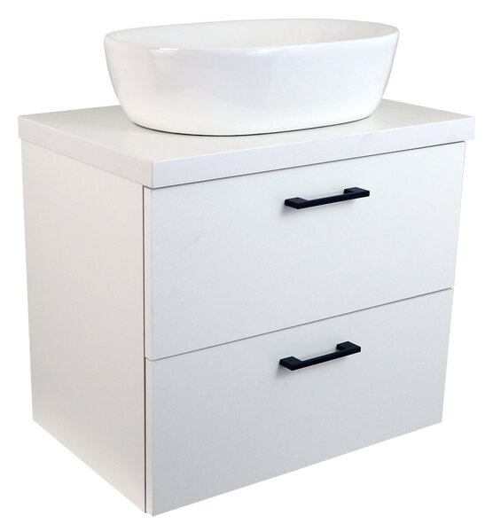 Comodo Koupelnová skříňka pod deskové umyvadlo Agria W 60-HD - bílá/bílá