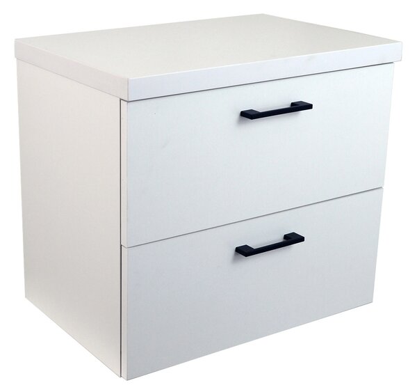Comodo Koupelnová skříňka pod deskové umyvadlo Agria W 60-HD - bílá/bílá
