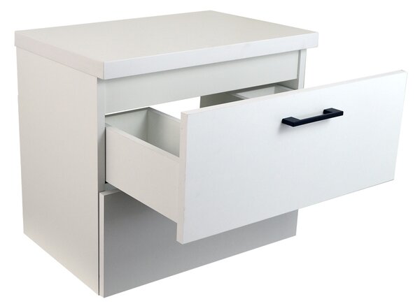 Comodo Koupelnová skříňka pod deskové umyvadlo Agria W 60-HD - bílá/bílá
