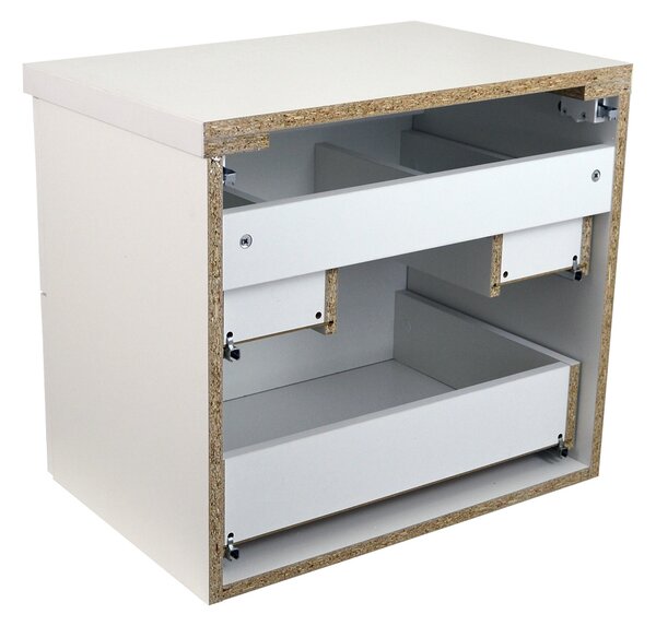 Comodo Koupelnová skříňka pod deskové umyvadlo Agria W 60-HD - bílá/bílá
