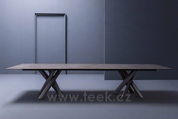 Varaschin Jídelní stůl System Star, Varaschin, obdélníkový 380x130x74 cm, rám hliník, deska HPL kat. A, barva dle vzorníku