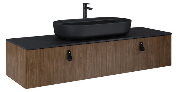 Elita Look Slim skříňka 160x44.9x31.8 cm pod umyvadlo závěsná ořechová RE081604027060