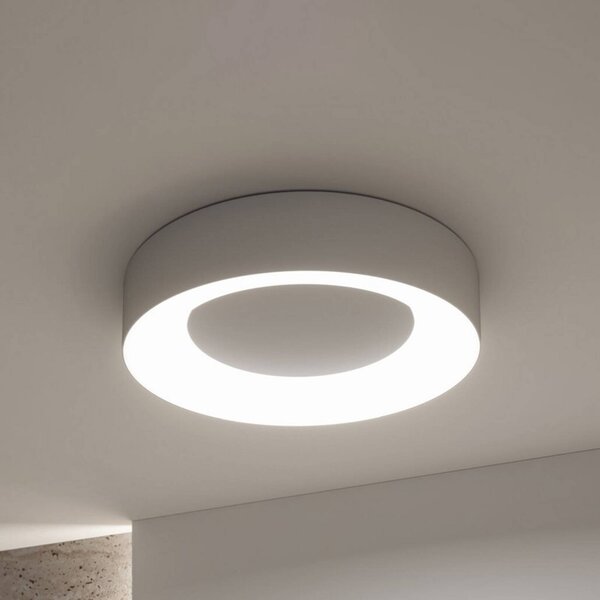 Paulmann LED stropní svítidlo Smart Casca, hliník, Ø 40 cm, RGBW, IP44, stmívatelný, Hliník / šedá / zinek, Obývací pokoj / jídelna, kov, Moderní