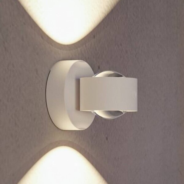 Paulmann LED venkovní nástěnné svítidlo Zorik na akumulátor, bílé, 10 cm, IP44, s, stmívatelný, Bílá / opál, Koupelna, Plast, Moderní, Nástěnné svítidlo