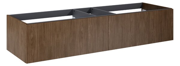 Elita Look Slim skříňka 160x44.9x31.8 cm pod umyvadlo závěsná ořechová RE081604027060
