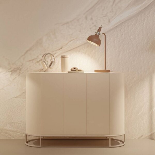 Paulmann Stolní lampa Juna STYLE, hnědá, výška 51 cm, kov, Hnědá / rez, Obývací pokoj / jídelna, kov, Moderní