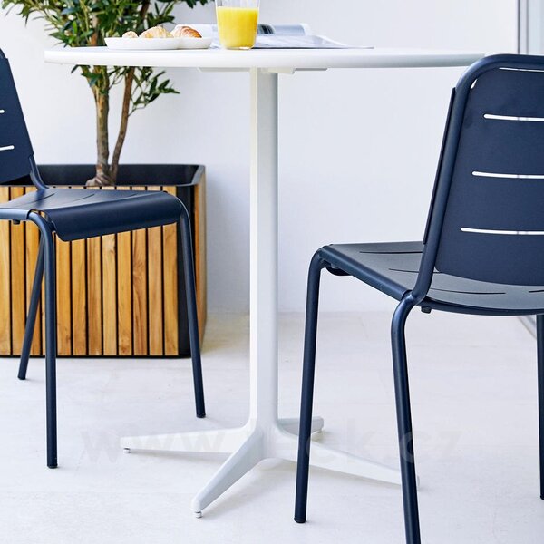 Cane-line Rám pro bistro stolek Drop, Cane-line, 57x57x73 cm, rám hliník barva lava grey