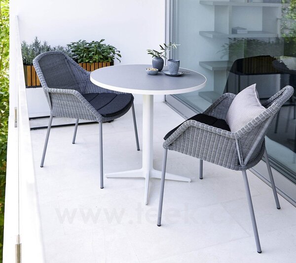Cane-line Rám pro bistro stolek Drop, Cane-line, 57x57x73 cm, rám hliník barva lava grey