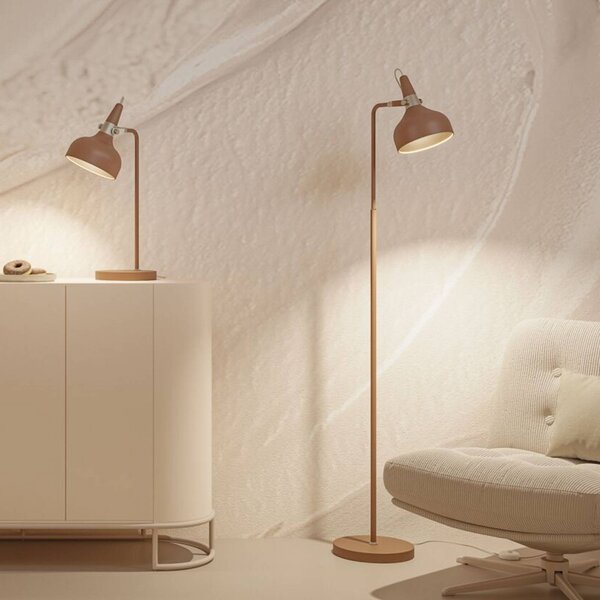 Paulmann Stojací lampa Juna STYLE, hnědá, výška 158 cm, kov, Hnědá / rez, Obývací pokoj / jídelna, kov, Moderní, stojací lampa