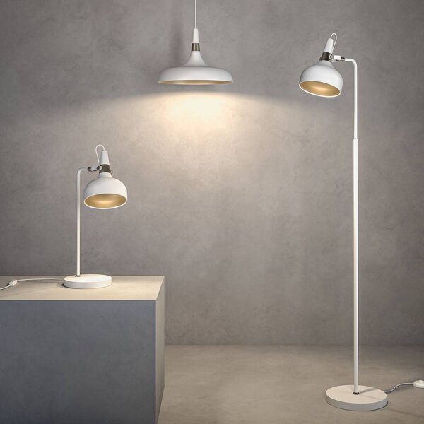 Paulmann Stojací lampa Juna STYLE, bílá, výška 158 cm, kov, Bílá / opál, Obývací pokoj / jídelna, kov, Moderní, stojací lampa