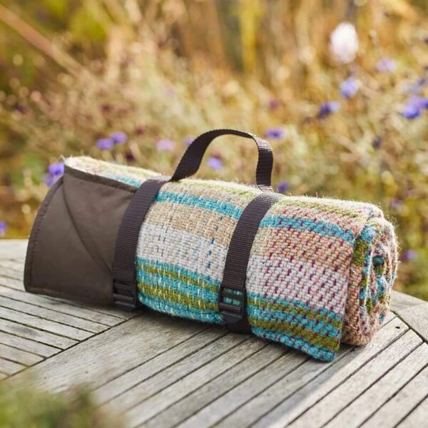 Pikniková vlněná deka recyklovaná 145x145cm Tweedmill