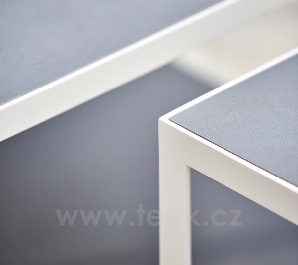 Cane-line Rám pro konferenční stolek Level, Cane-line, čtvercový 48x48x42 cm, hliník barva lava grey