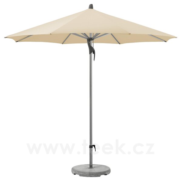 Glatz Profesionální slunečník Fortino Riviera, Glatz, kulatý 250 cm (2 m), rám eloxovaný hliník, potah polyester 220 g/m2 barva off white