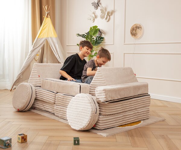 Rozkládací pohovka VARIANT ŠEDÁ SZTRUKS 160x80