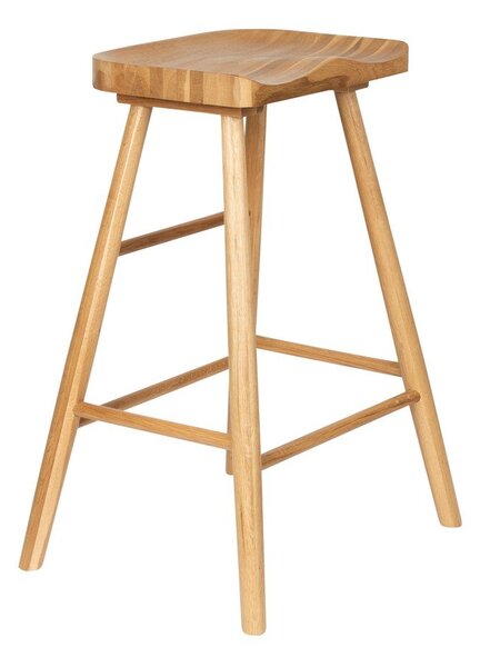 Barová stolička z dubového dřeva v přírodní barvě (výška sedáku 65,5 cm) Vander – White Label