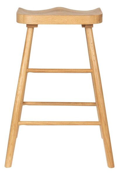 Barová stolička z dubového dřeva v přírodní barvě (výška sedáku 65,5 cm) Vander – White Label