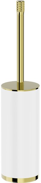 Mexen Triv, nástěnný WC kartáč, bílý/zlatý lesklý, 70A33073-50W