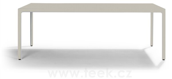Tribu Jídelní stůl Illum, Tribu, obdélníkový 267x100x76 cm, rám hliník barva white, deska keramika dekor sabbia