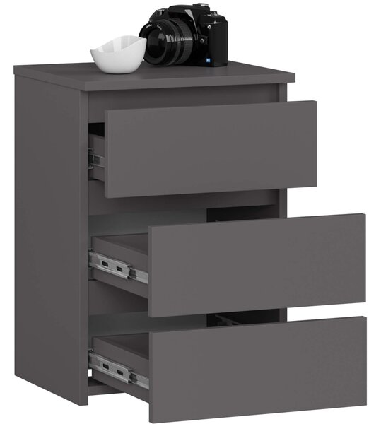Ak furniture Komoda CL3 40 cm grafitově šedá