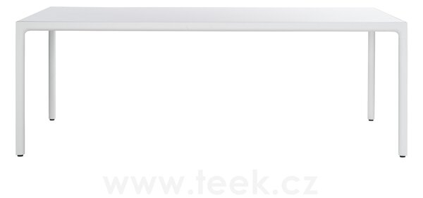 Tribu Jídelní stůl Illum, Tribu, obdélníkový 212x71x76 cm, rám hliník barva white, deska keramika dekor sabbia