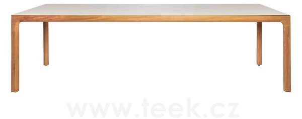 Tribu Teakový jídelní stůl Illum, Tribu, obdélníkový 212x100x76 cm, rám teak, deska keramika dekor sabbia