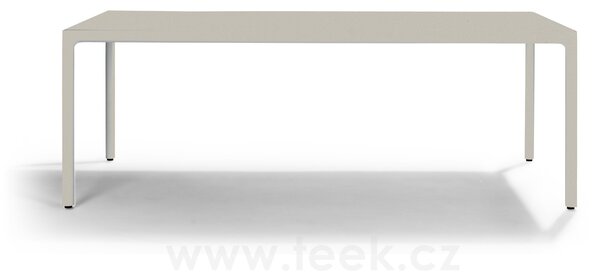 Tribu Jídelní stůl Illum, Tribu, obdélníkový 212x71x76 cm, rám hliník barva white, deska keramika dekor sabbia