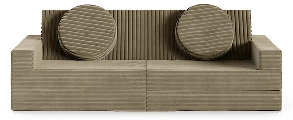 Rozkládací pohovka VARIANT OLIVOVĚ ZELENÁ SZTRUKS 160x80