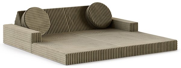 Rozkládací pohovka VARIANT OLIVOVĚ ZELENÁ SZTRUKS 160x80