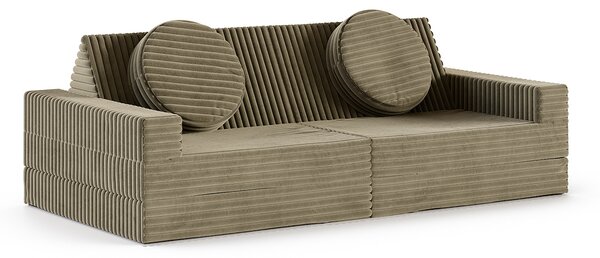 Rozkládací pohovka VARIANT OLIVOVĚ ZELENÁ SZTRUKS 160x80