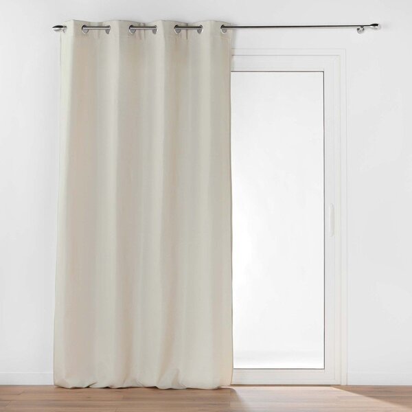 Béžový termo závěs z mikrovlákna 135x260 cm Micropolar – douceur d'intérieur