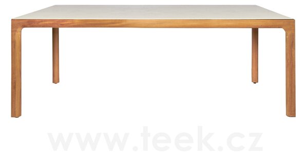 Tribu Teakový jídelní stůl Illum, Tribu, obdélníkový 212x100x76 cm, rám teak, deska keramika dekor sabbia