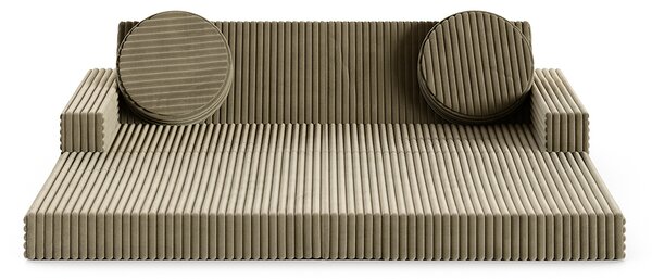Rozkládací pohovka VARIANT OLIVOVĚ ZELENÁ SZTRUKS 160x80