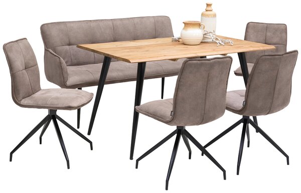 JÍDELNÍ STŮL, akácie, černá, barvy akácie, 140/90/76 cm Carryhome - Jídelní stoly