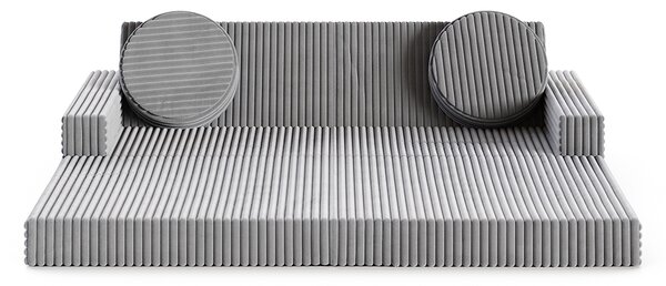 Rozkládací pohovka VARIANT TMAVĚ ŠEDÁ SZTRUKS 160x80