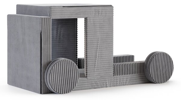 Rozkládací pohovka VARIANT TMAVĚ ŠEDÁ SZTRUKS 160x80