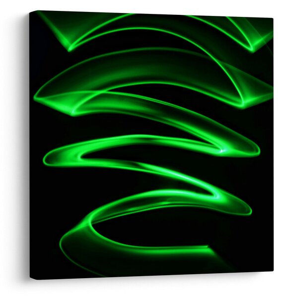 Obraz - neonové vlny (30x30 cm)