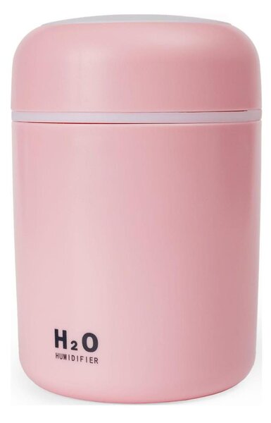LED RGB Ultrazvukový aroma difuzér a zvlhčovač vzduchu LED/2W 300ml růžová