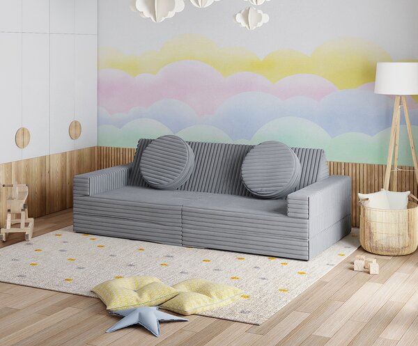 Rozkládací pohovka VARIANT TMAVĚ ŠEDÁ SZTRUKS 160x80
