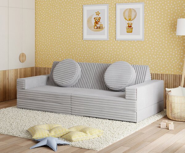 Rozkládací pohovka VARIANT ŠEDÁ SZTRUKS 160x80