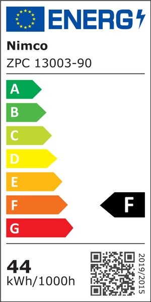 Nimco černé zrcadlo do koupelny s LED osvětlením 80 x 70 ZPC 13003-90