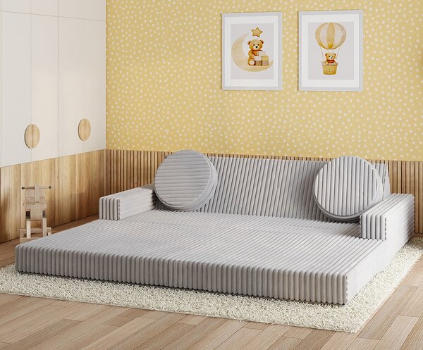 Rozkládací pohovka VARIANT ŠEDÁ SZTRUKS 160x80