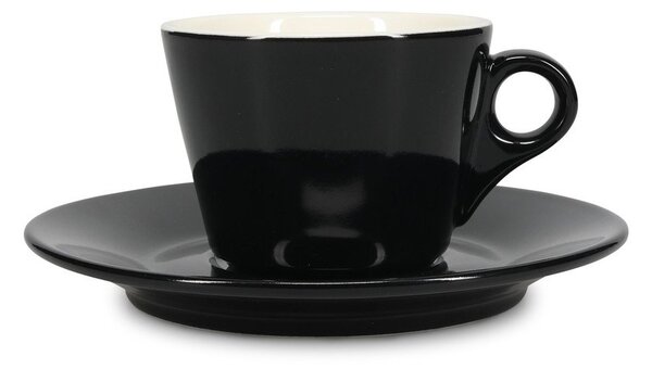 Černý porcelánový šálek na cappuccino 160 ml Barista – BonBistro