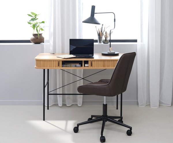 Pracovní stůl v dekoru dubu 60x120 cm Nola – Unique Furniture