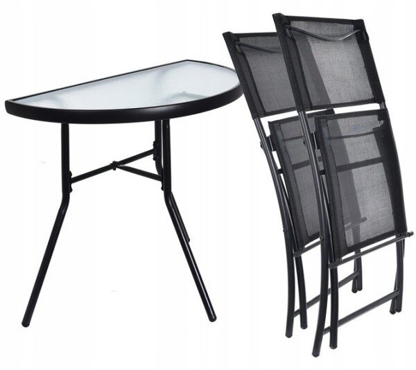 Set zahradního nábytku BISTRO černý